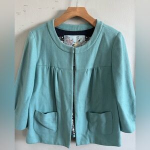 Anthropologie Tabitha wool blend jacket size 8